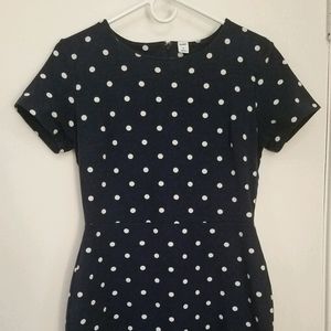 Navy and White Polka Dot Old Navy Dress